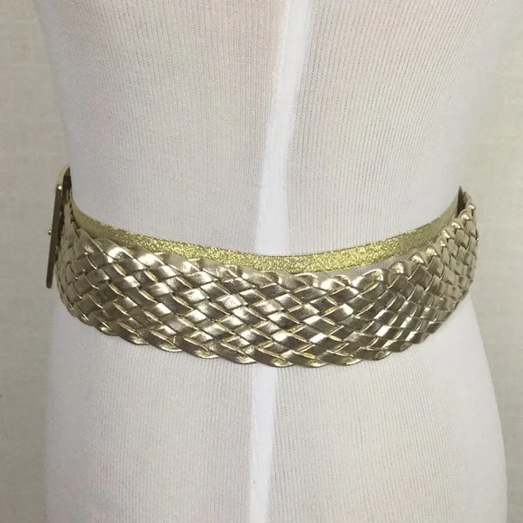 Vintage gold braided belt - wow! - Picture 5 of 7